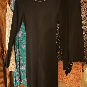 Express Black beaded cocktail dress